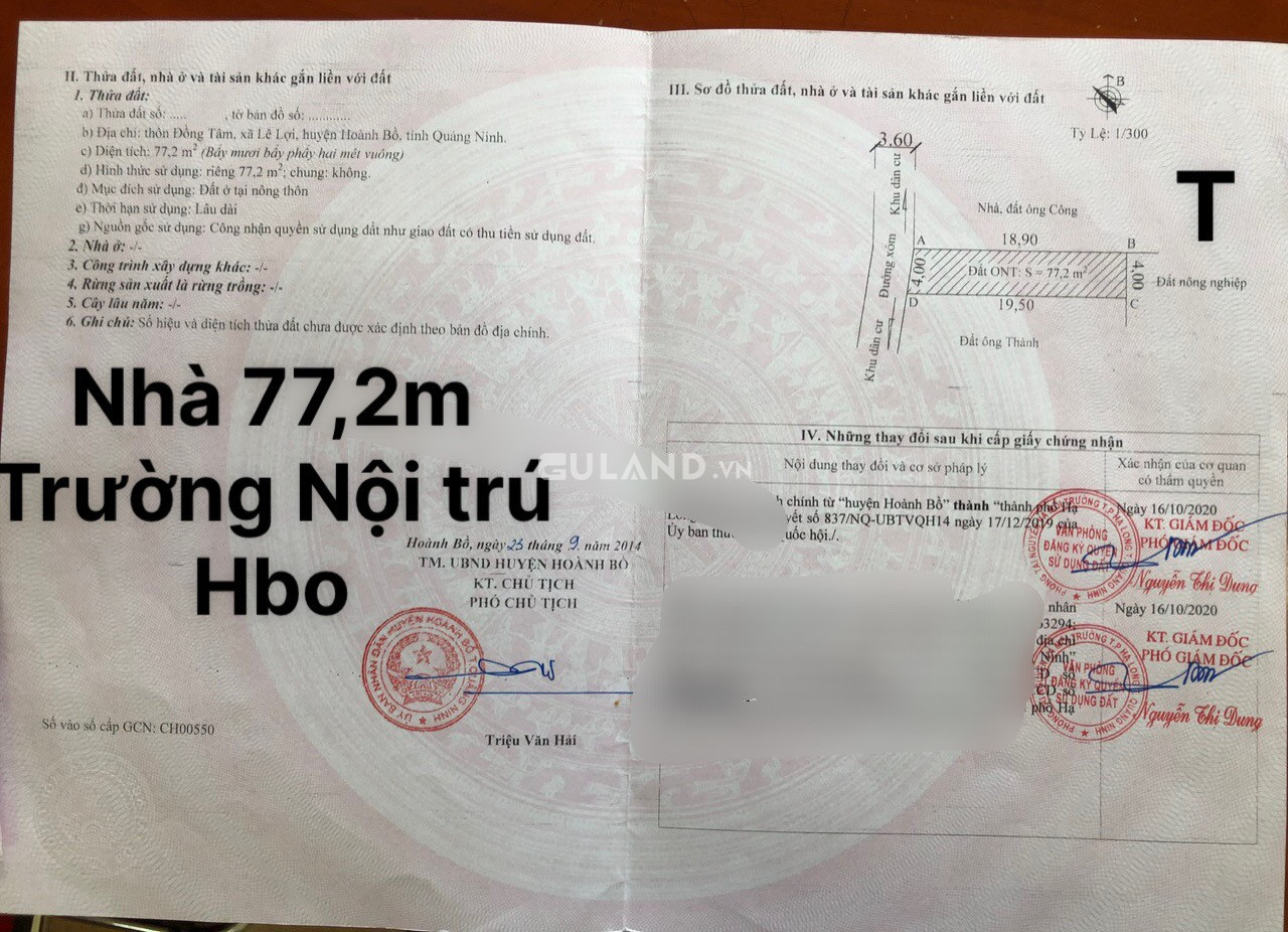 Bán Đất Tặng Nhà Gần Trường Dân Tộc Nội Trú Hbo