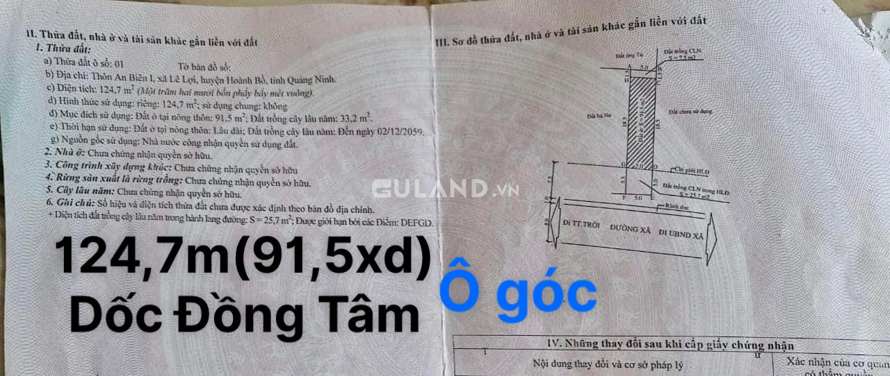 Ô Góc Mặt Đường Đồng Tâm - Lê Lợi