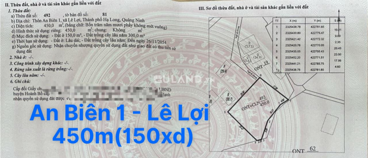 Đất Thổ Cư Giá Rẻ Xã Lê Lợi