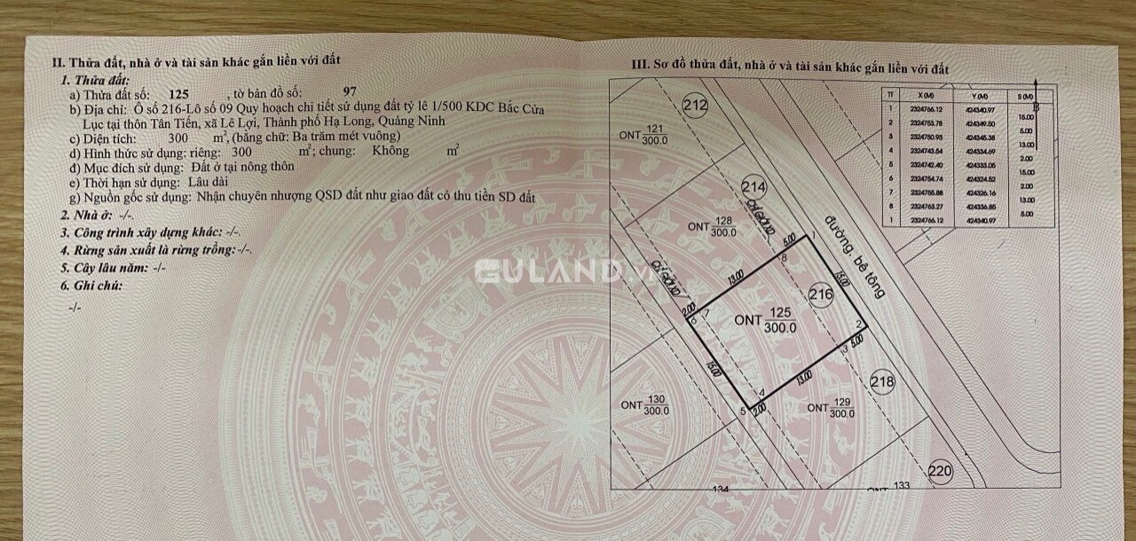 DỰ ÁN BẮC CỬA LỤC