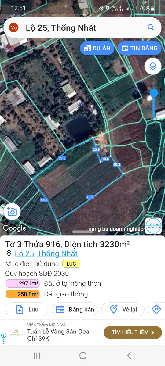 Nhà Đất Xã Lộ 25 Thống Nhất Đồng Nai