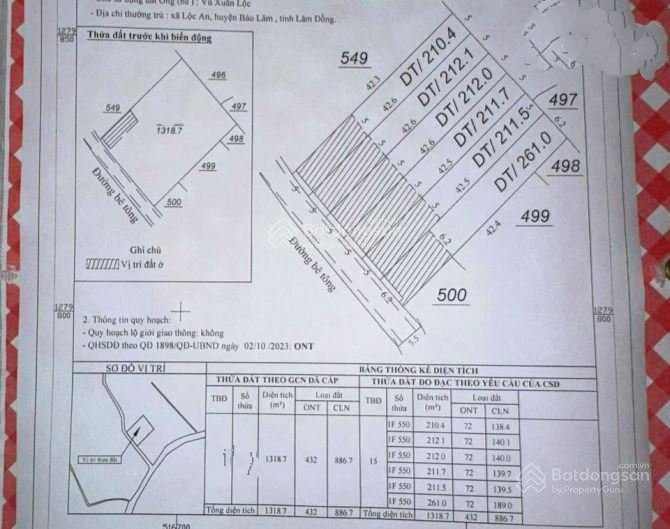 Bán nề 210m2 tại Lộc An