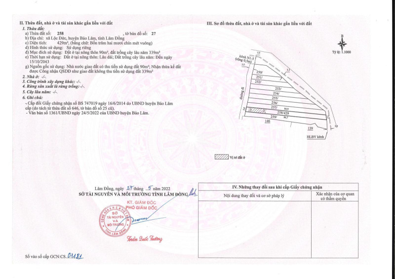 Bán đất xã Lộc Đức