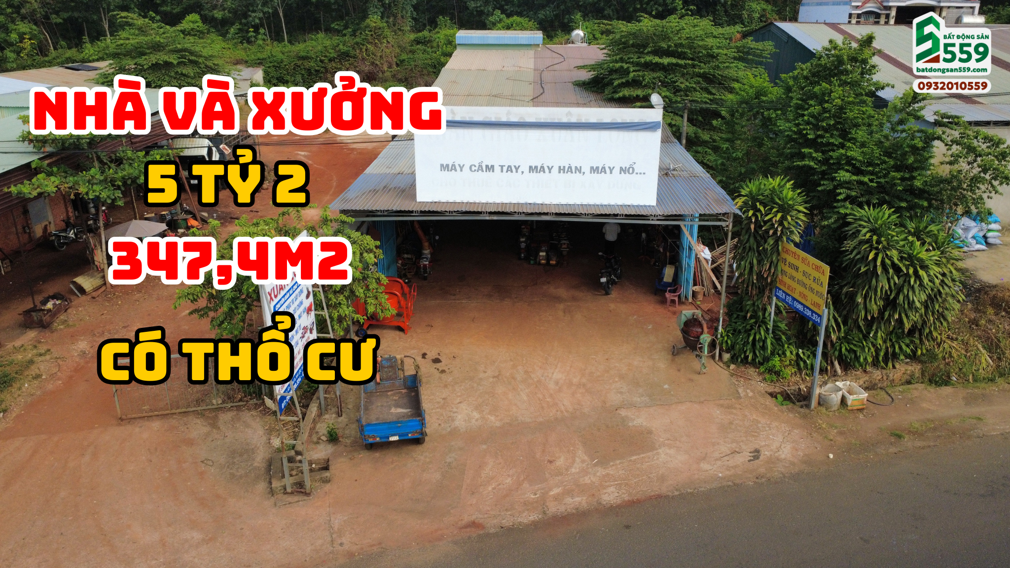 Chính chủ bán lô đất có nhà và xưởng 200m2 tại Lộc Tần, Bình Phước