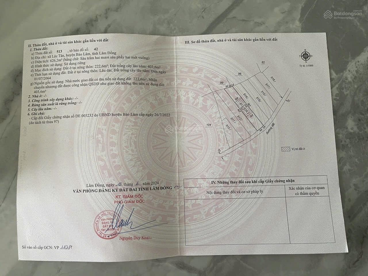 Bán đất lộc tân