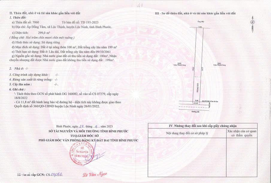 Bán đất 371.2m² ngang 5m giá 216 triệu Xã Lộc Thạnh