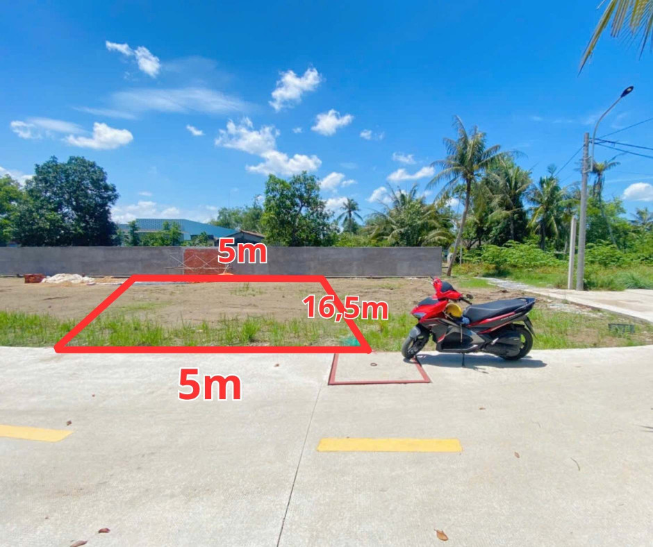 Bán đất 82,5m² ngang 5m giá 970 triệu tại Xã Long Định Huyện Cần Đước
