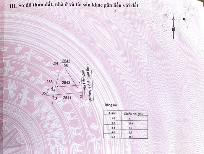 Bán đất 96m² ngang 5m giá 1.55 tỷ tại Xã Long Định Huyện Cần Đước