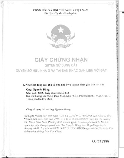 CẦN BÁN NHANH