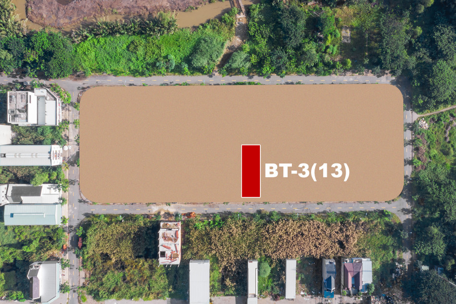 Nền BT3-13 đẹp tại KDC Long Hậu đây, 280m², hướng Nam, giá 18tr/m2