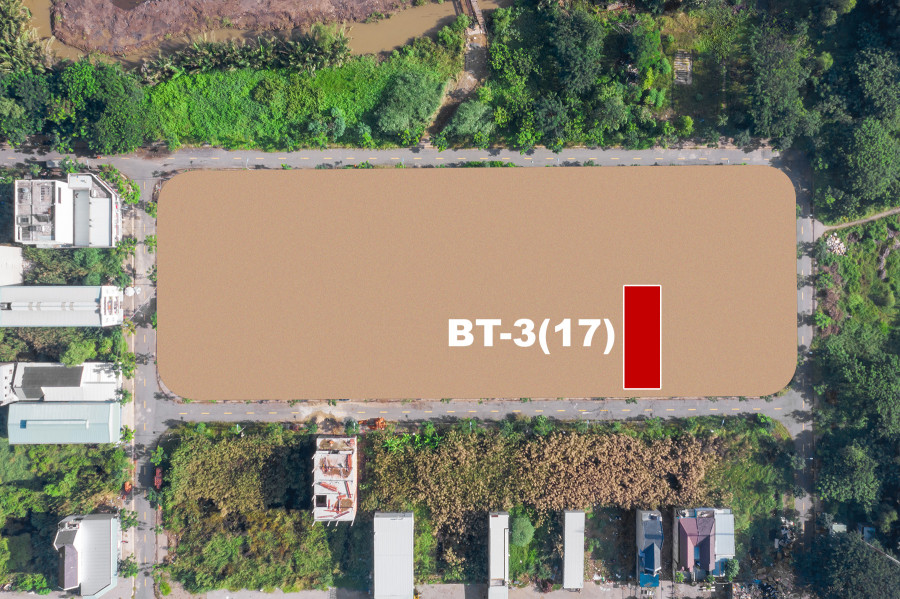 SADECO mở bán lô đất nền BT3-17 KDC Long Hậu 280m2 cho vay 70% giá trị