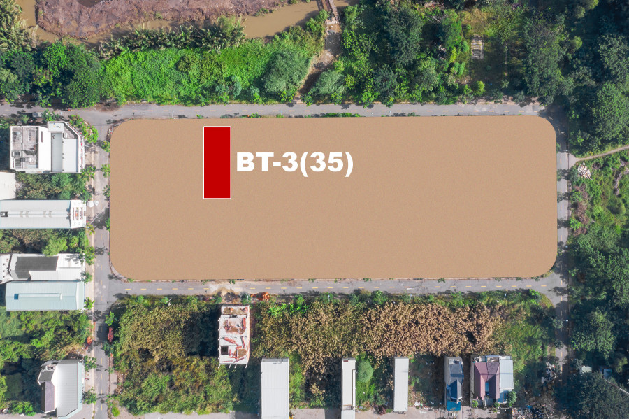 Bán nền BT3-35, KDC Long Hậu 280m²- Sổ đỏ trao tay, Vị trí đẹp giá 18tr/m2