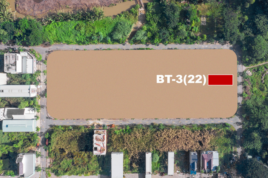 Đất nền gần KCN Long Hậu-Long An, sổ đỏ, 202,5m2 (BT3-22 KDC Long Hậu)