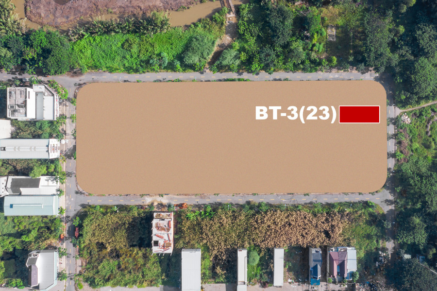 Đất nền gần KCN Long Hậu - Long An, sổ đỏ, nền 202,5m2 (BT3-23)