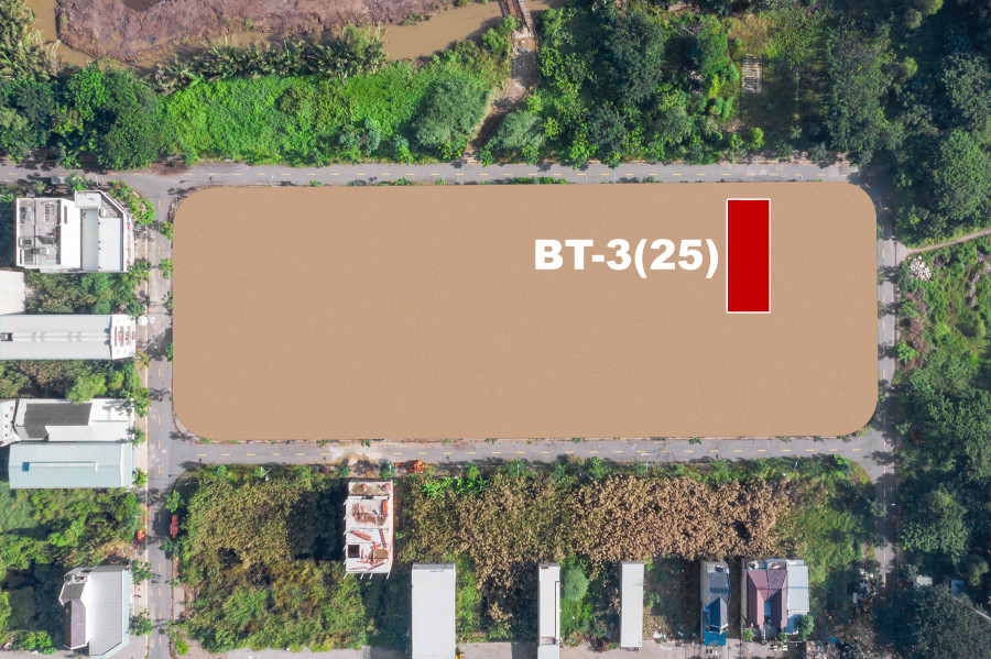 Bán đất nền biệt thự BT3-25, KDC Long Hậu - Vị trí đẹp, SHR, Giá 18tr/m2 - DT 280m2