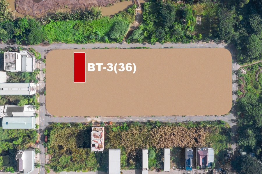 Bán đất nền biệt thự BT3-36, KDC Long Hậu - Vị trí đẹp, SHR, Giá 18tr/m2 - DT 280m2