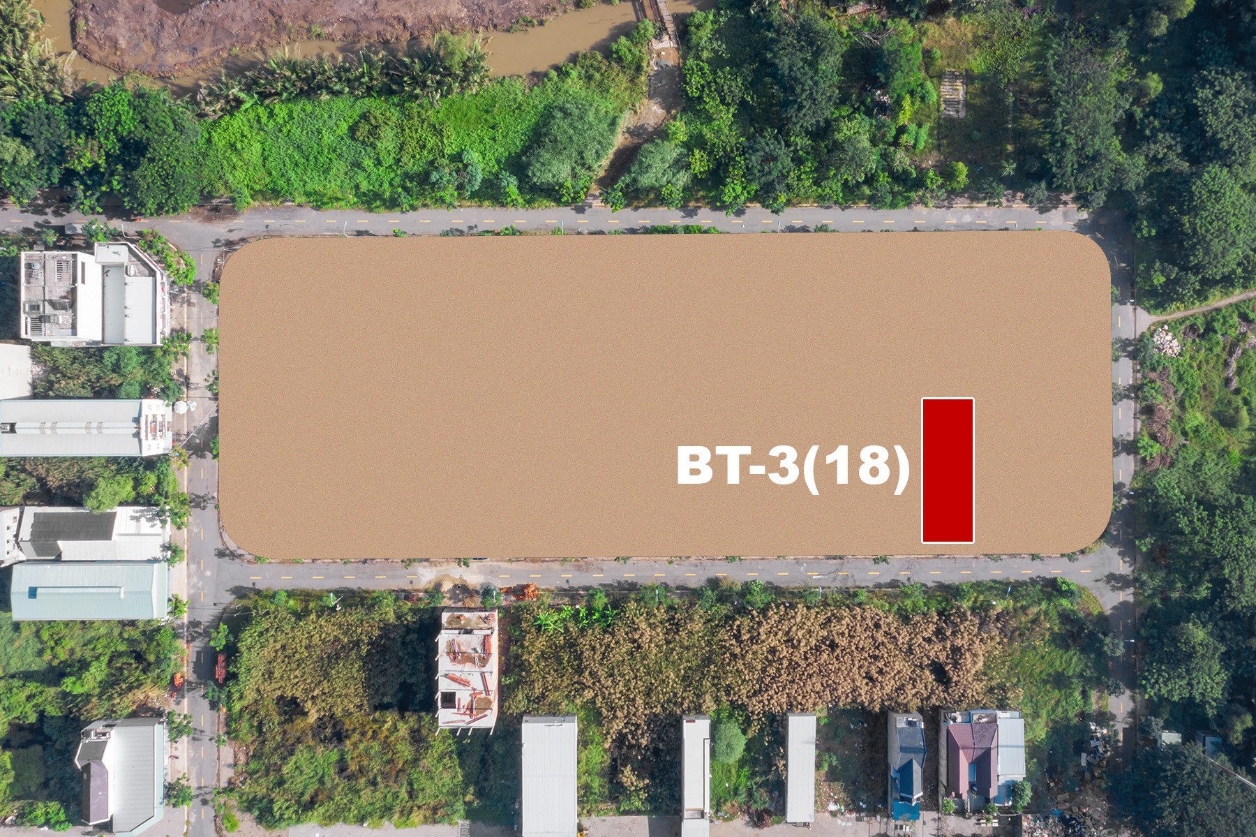 [BÁN] Nền biệt thự KDC Long Hậu hướng Nam cực mát - SHR trao tay nhỉn nhẹ 5t
