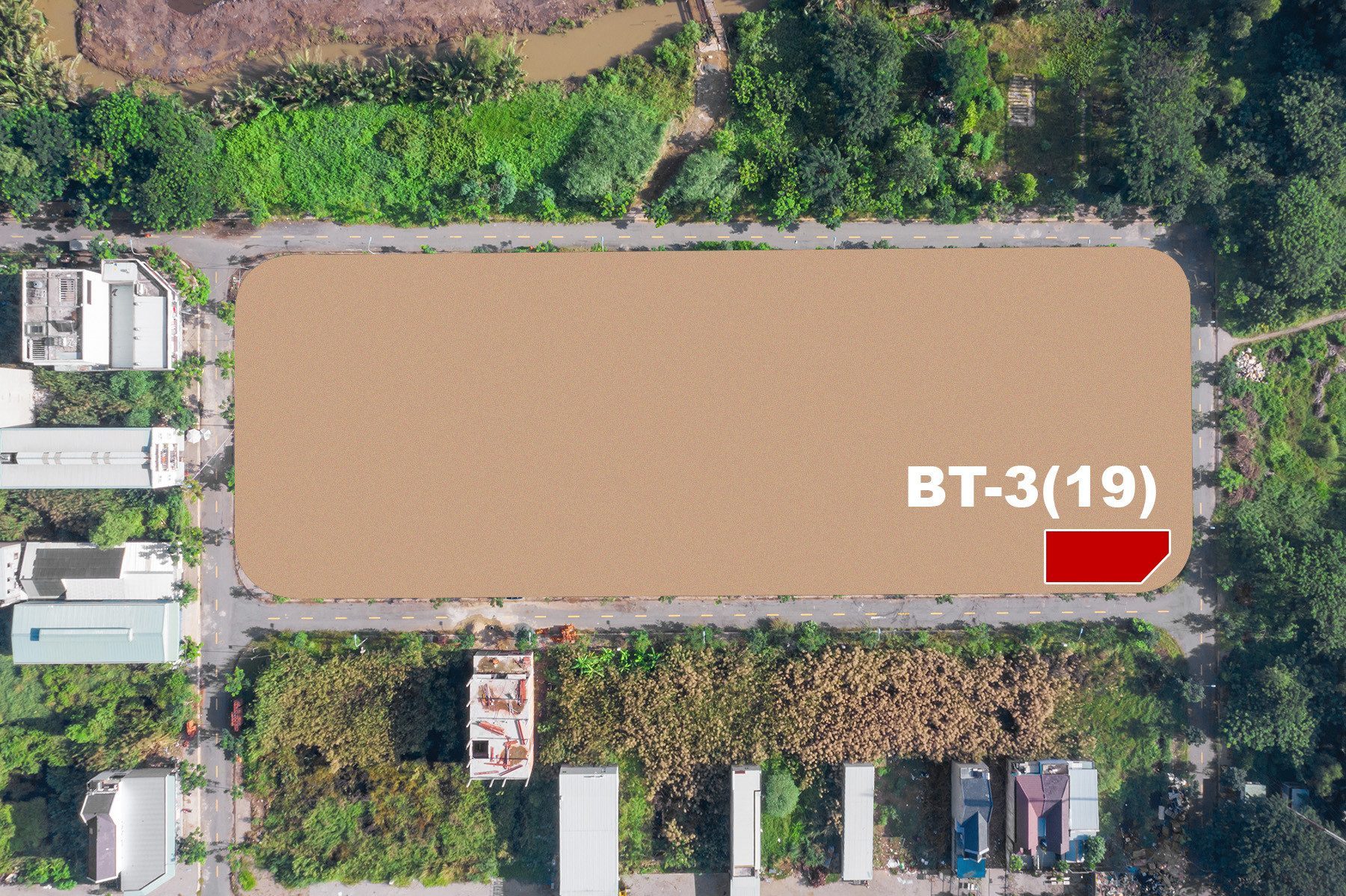 BÁN NỀN GÓC BIỆT THỰ BT3-19 KDC LONG HẬU – HƯỚNG NAM – SỔ HỒNG RIÊNG CHÍNH CHỦ SADECO