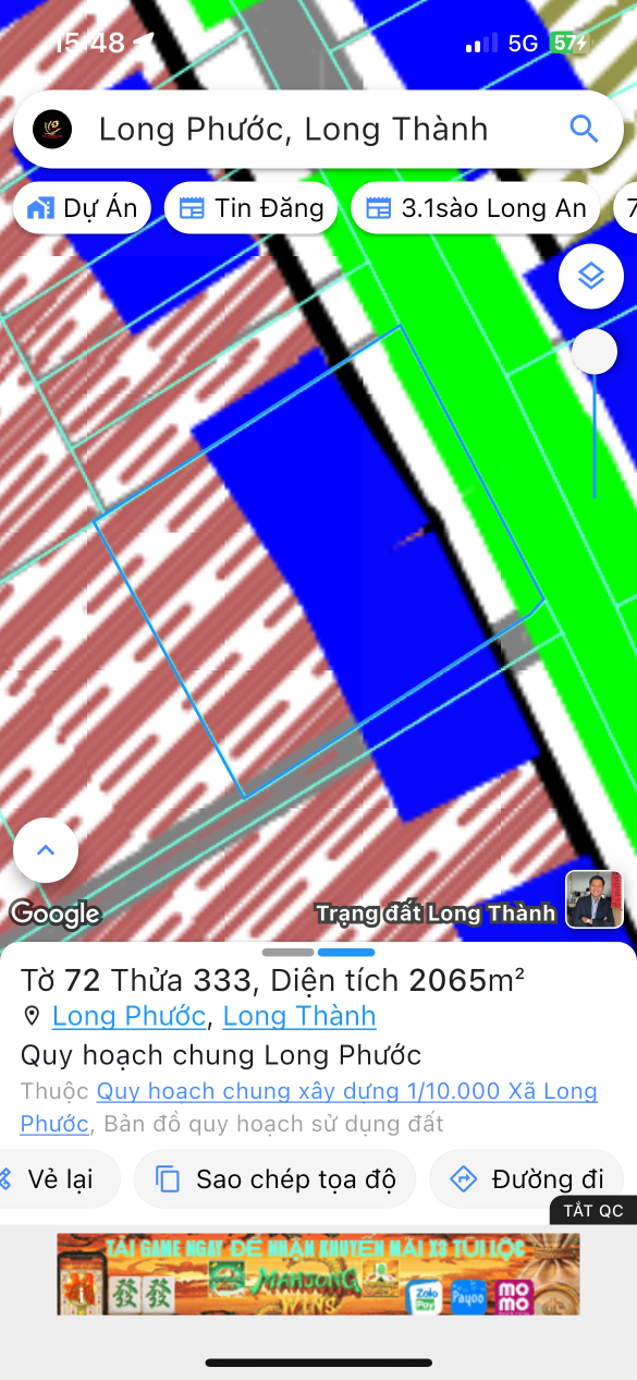 Bán đất 2088.8m² ngang 42m giá 500 triệu Xã Long Phước