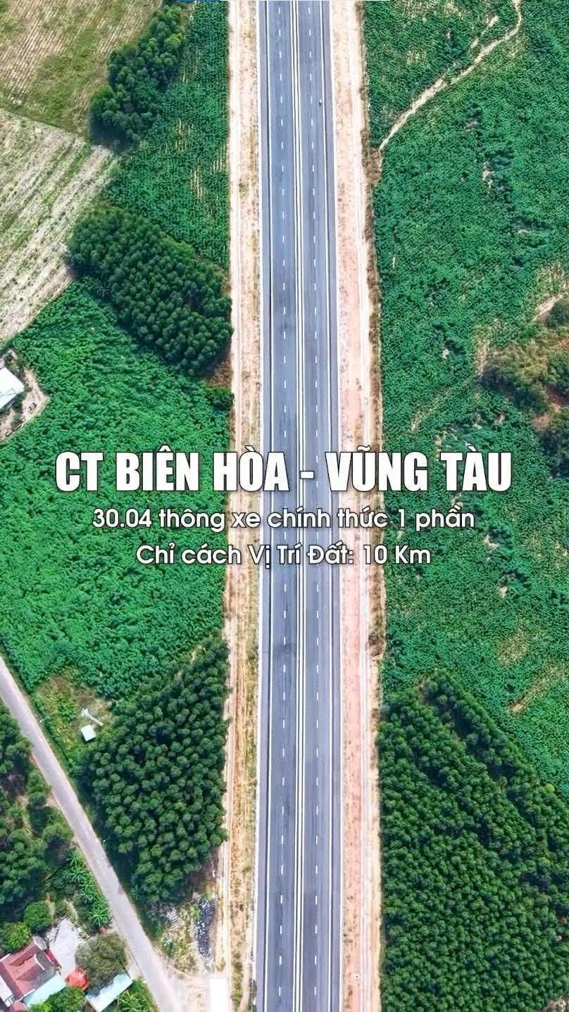Nút giao CT Long Thành - Hồ Tràm. 185m2 80 thổ cư - KDC Đá Bạc, Đất Đỏ
