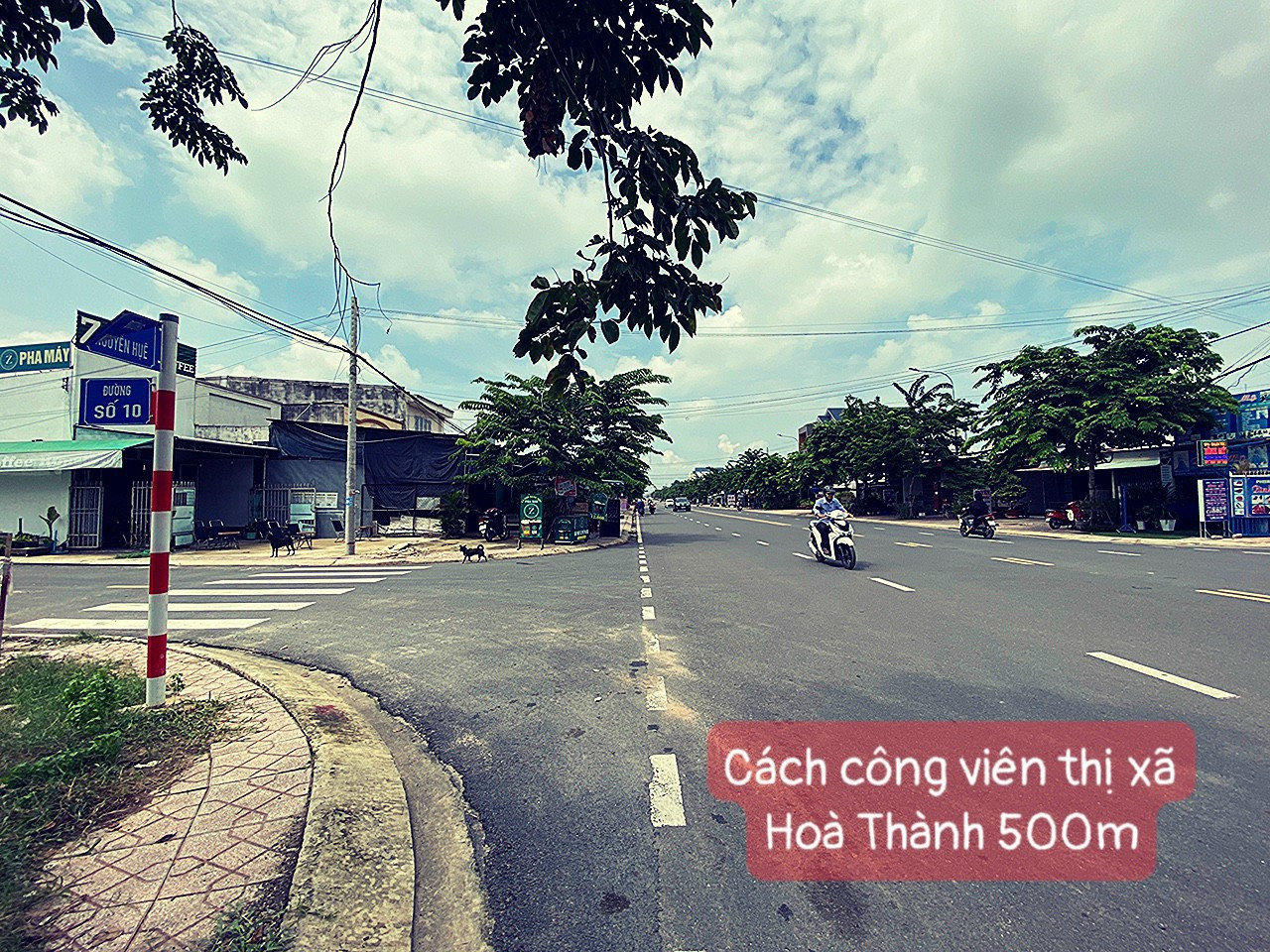 bán đất MT đường nguyễn huệ . diện tích 413 m2 . phường long thành bắc . hòa thành