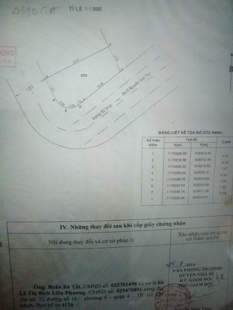 Bán đất 265m² 8.2 tỷ tại Xã Long Thới Huyện Nhà Bè