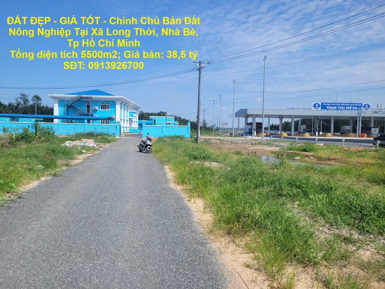 ĐẤT ĐẸP - GIÁ TỐT - Chính Chủ Bán Đất Nông Nghiệp Tại Xã Long Thới, Nhà Bè, Tp Hồ Chí Minh