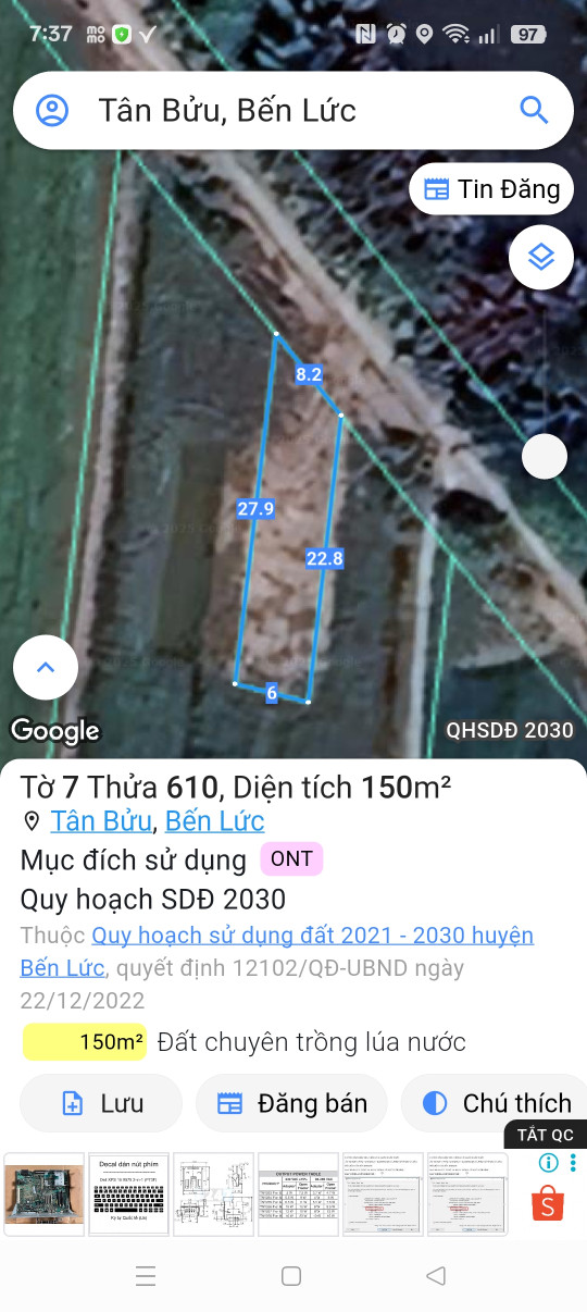 Bán đất 1600m² ngang 42m giá 4 tỷ Xã Lương Hòa