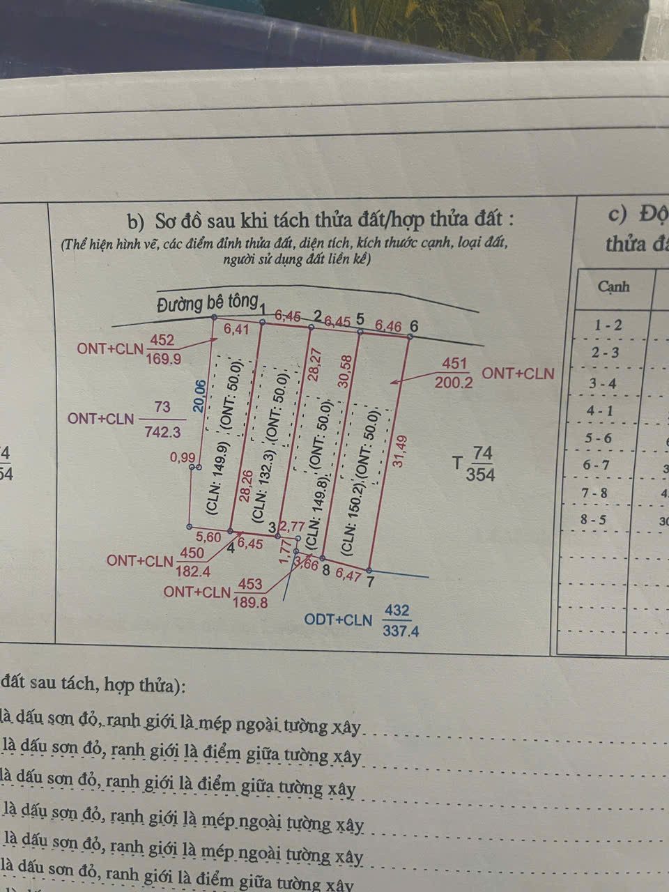 Bán đất 180m² có sẵn 50m² thổ cư ngang 6.54m giá 1.98 tỷ tại Xã Lương Sơn
