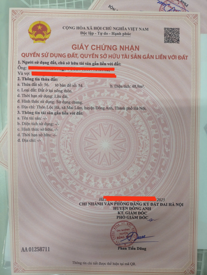 ĐẤT ĐẸP - GIÁ TỐT - Vị Trí Đắc Địa Tại Thôn Lộc Hà, Xã Mai Lâm, Huyện Đông Anh, Thành phố Hà Nội