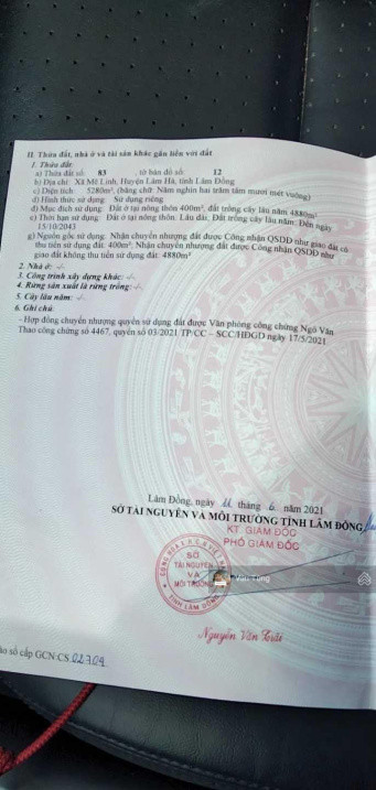 Bán hơn 5 sào xã Mê Linh