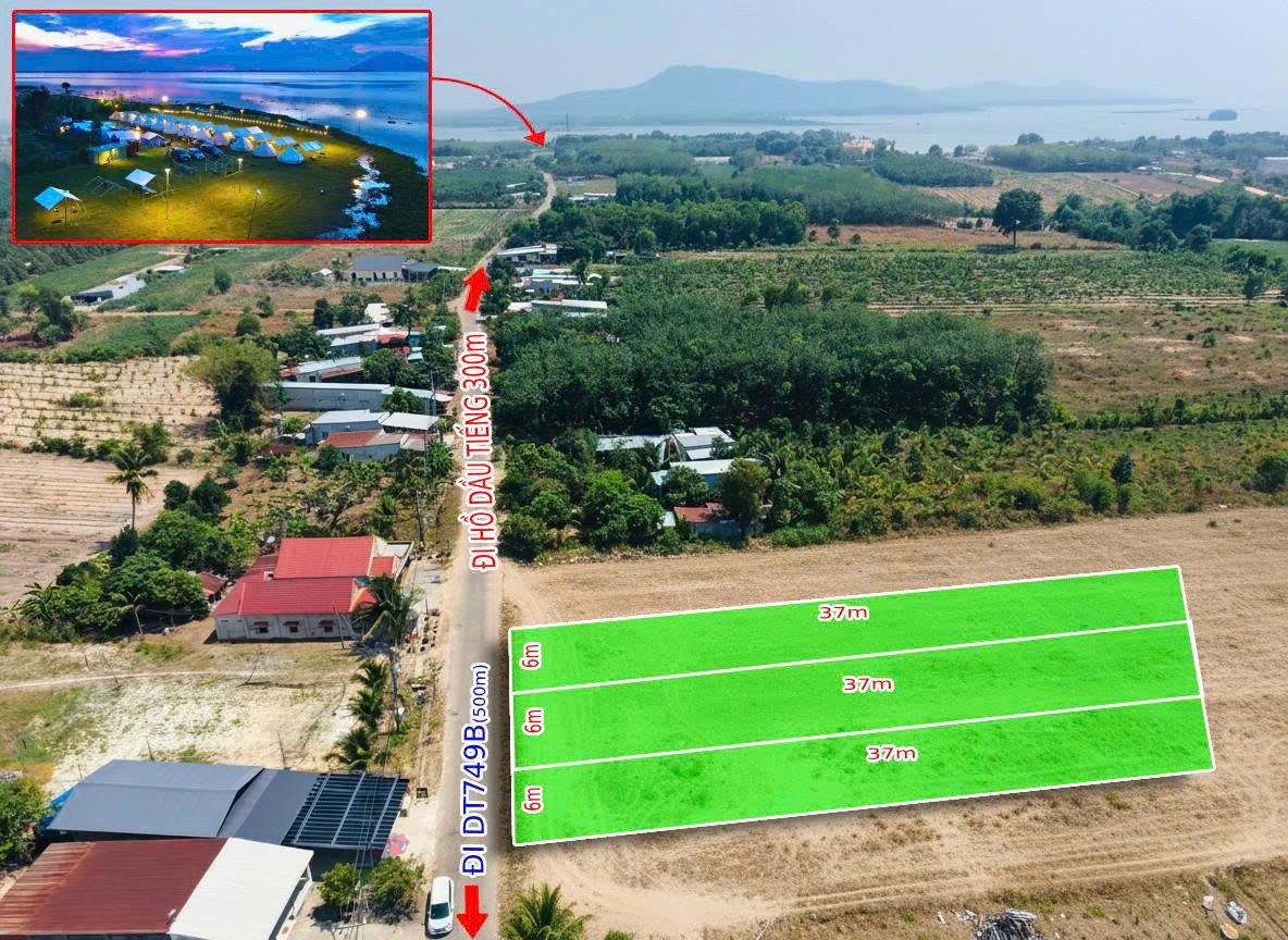 🌿 LÔ ĐẤT ĐẸP CÁCH HỒ DẦU TIẾNG 50M – CHỈ 500M RA DT749B 🌿