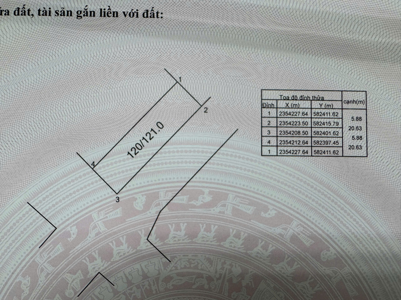 Bán đất 121m² ngang 5.88m giá 3.55 tỷ tại Xã Minh Phú Huyện Sóc Sơn