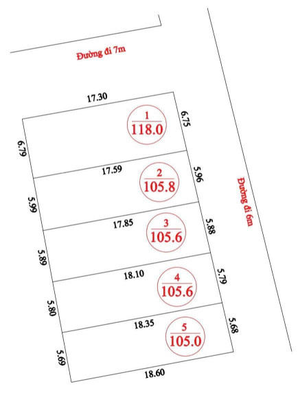 Bán đất 105m² ngang 5.88m giá 2.1 tỷ tại Xã Minh Phú Huyện Sóc Sơn