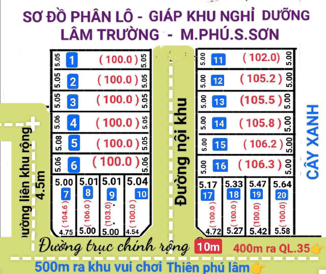 Bán đất 100m² ngang 5m giá 2.05 tỷ tại Xã Minh Phú Huyện Sóc Sơn