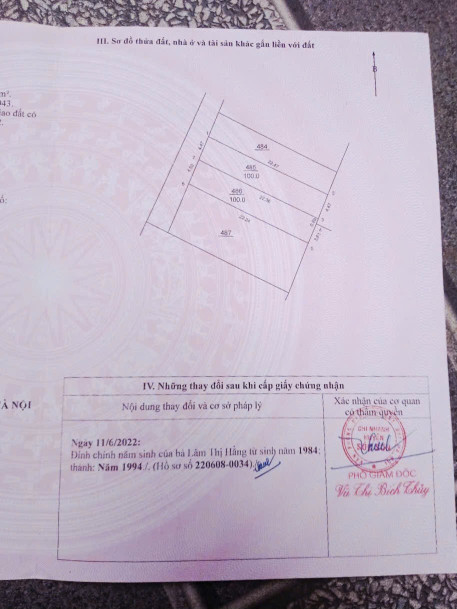 Bán đất 100m² ngang 4.50m giá 1.95 tỷ tại Xã Minh Trí Huyện Sóc Sơn