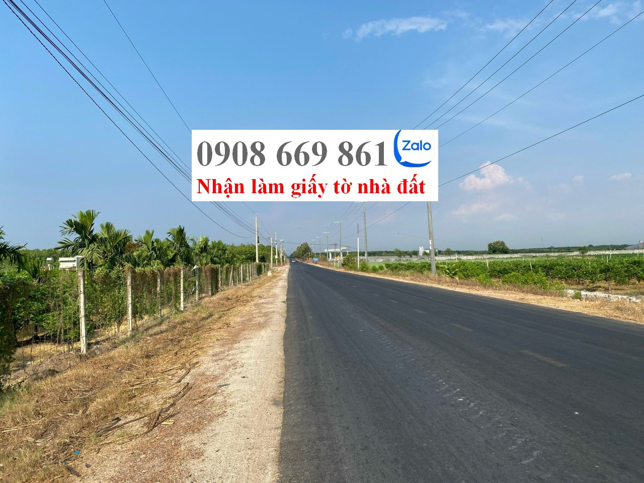 bán đất MT đường bourbon . diện tích 4697 m2 . xã mỏ công . tân biên