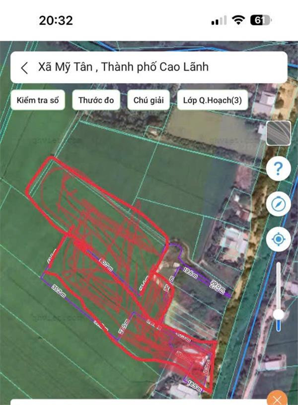 ĐẤT ĐẸP - GIÁ TỐT - Chính chủ bán nhanh đất ruộng tại Cầu Bà Vại, Xã Mỹ Tân, Tp Cao Lãnh, Đồng Tháp