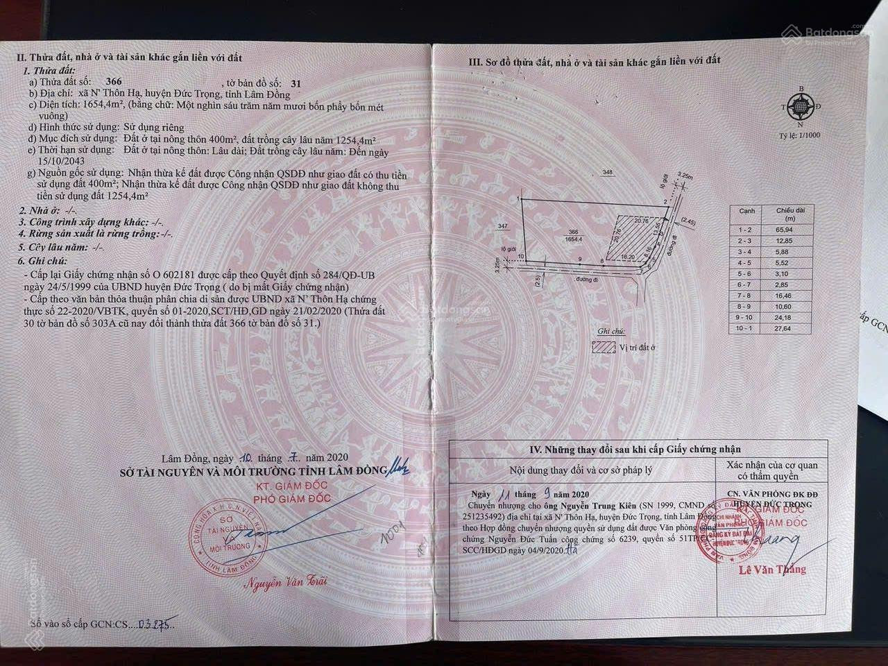 Bán đất Nthol Hạ