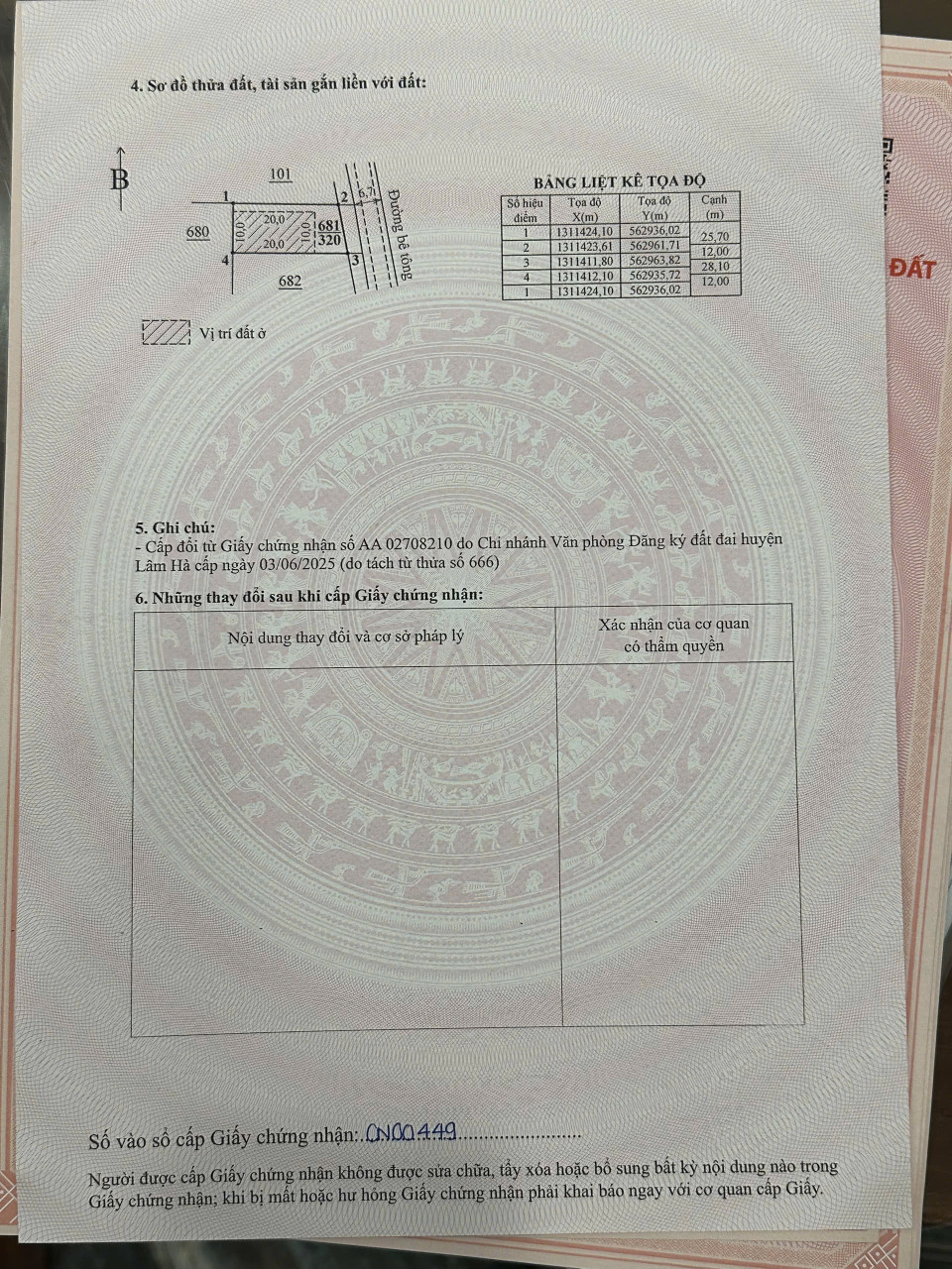 Đất đẹp Nam Ban 1,45 TỶ/320m2 mặt đường chính