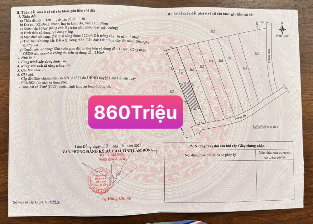 Đất Đông Thanh Thôn Thann Trì 2,4 Triệu/m2 Thổ cư ☎️0938.60.9098