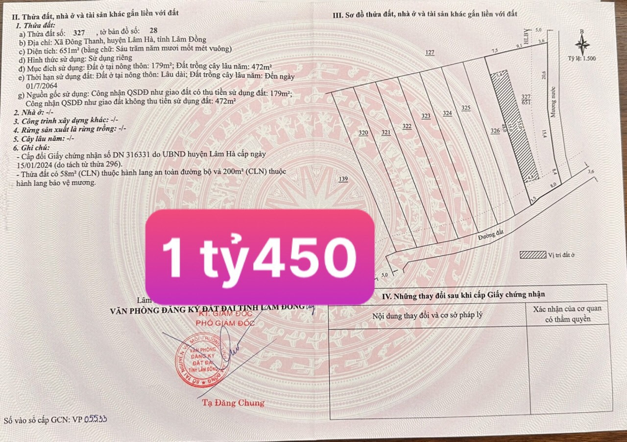 Lô góc có suối xã Đông Thanh 2,2 Triệu/m2 ☎️0938.60.9098