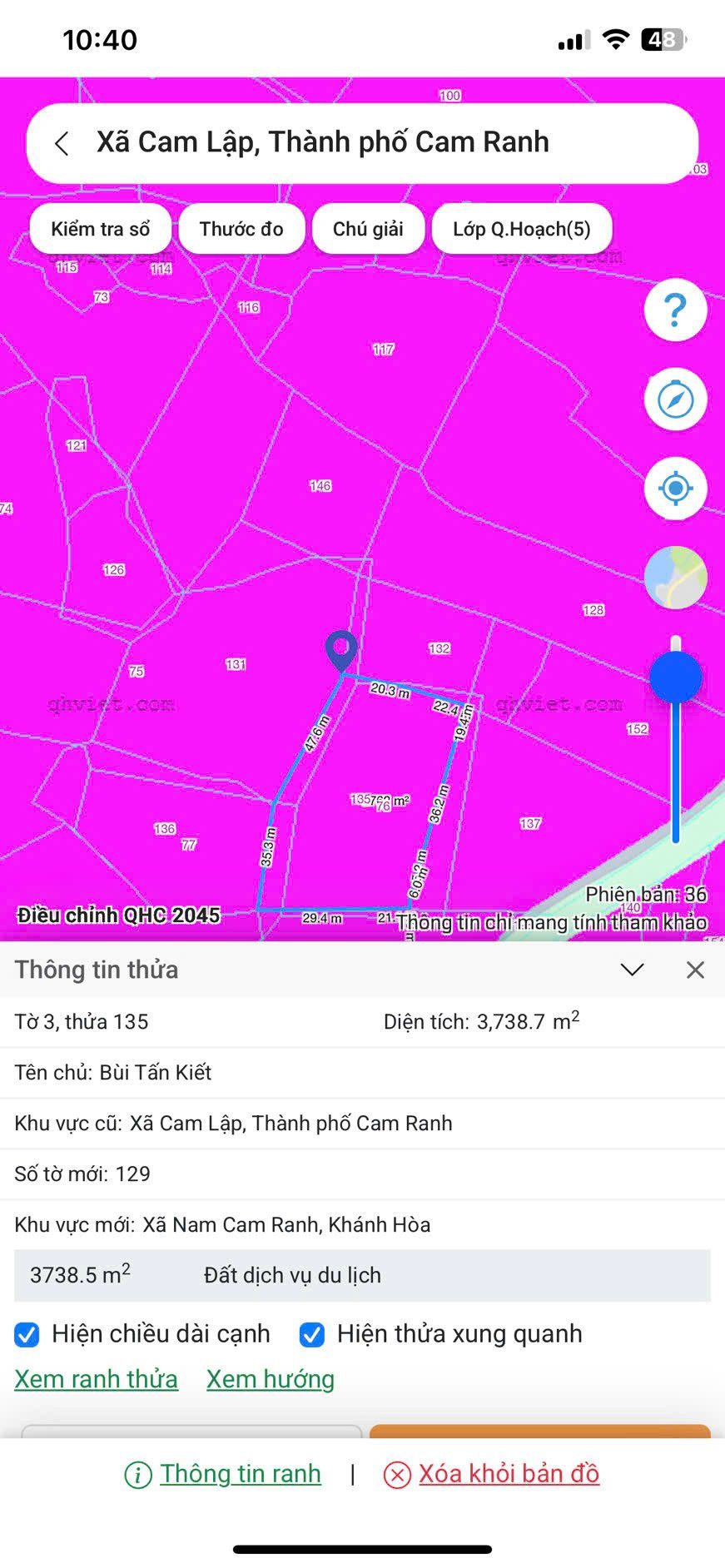 Bán Đất 3200m² giá 3.2 tỷ tại Xã Nam Cam Ranh Khánh Hòa