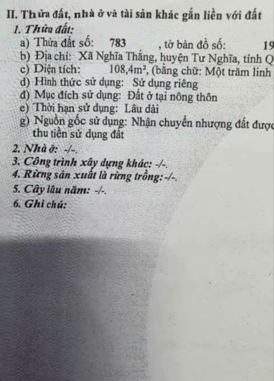 Đất Đẹp - Giá Tốt - Chính Chủ Cần Bán nhanh lô đất vị trí đẹp tại huyện Tư Nghĩa, tỉnh Quảng Ngãi