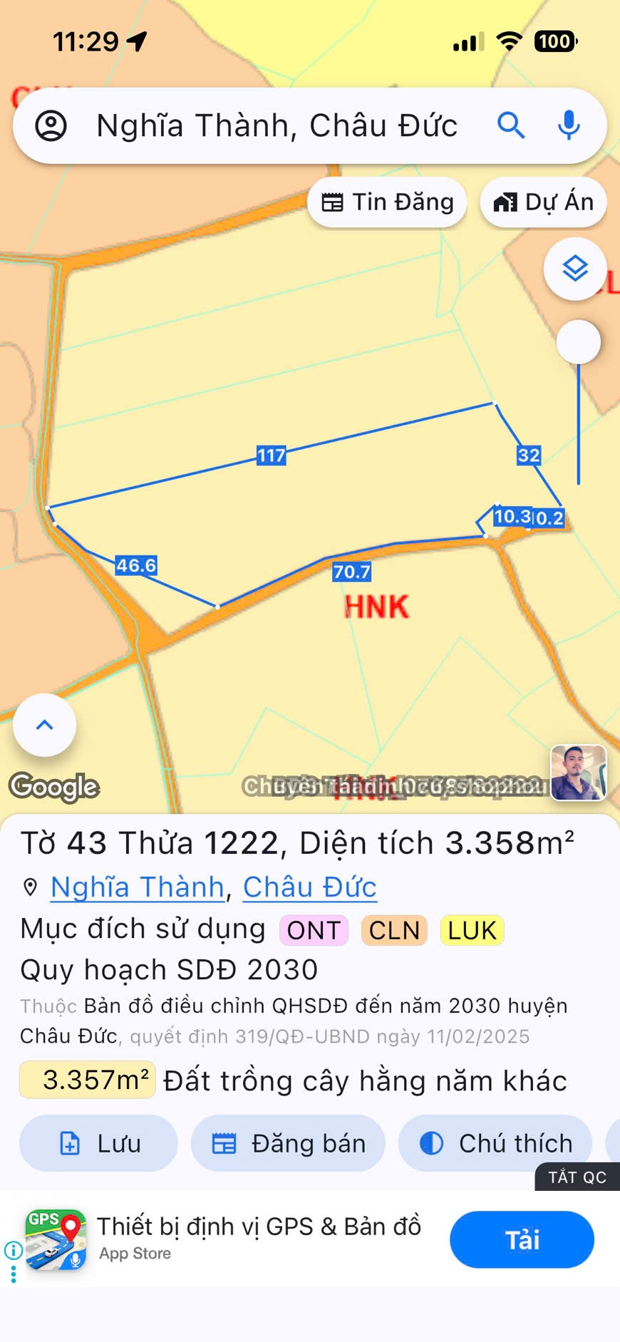 Bán Đất 3358m² thổ cư 300m² giá 14 tỷ tại Xã Nghĩa Thành TP. Hồ Chí Minh
