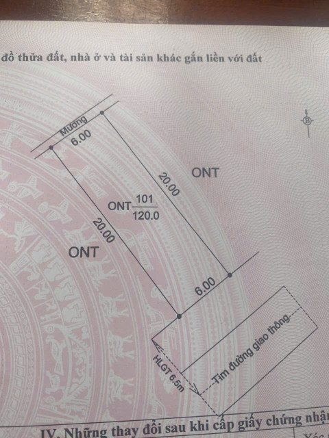 Bán đất 120m² ngang 6m giá 1.1 tỷ tại Xã Ngọc Châu Huyện Tân Yên