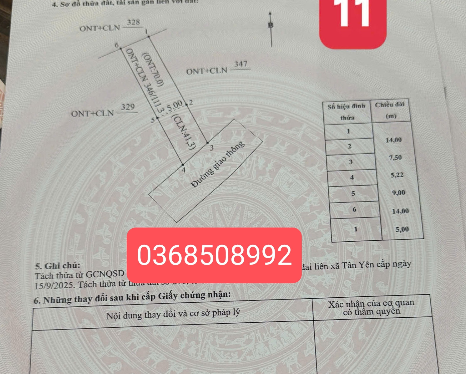 Bán đất 111m² ngang 5,2m giá 680 triệu Xã Ngọc Thiện