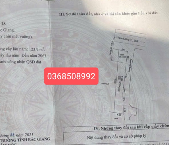 Bán đất 193,9m² ngang 5,4m giá 1.72 tỷ Xã Nhã Nam