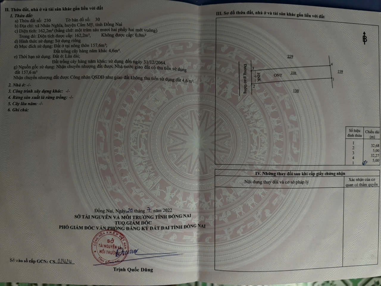 Full đất ở