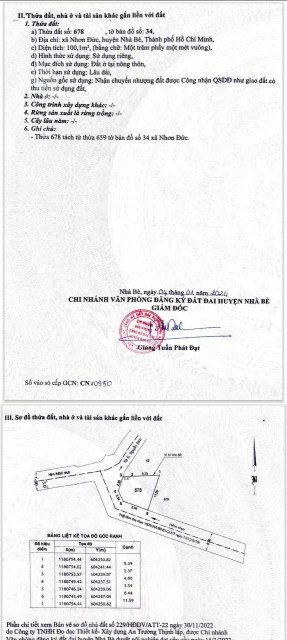 Bán đất 100m² 4.4 tỷ tại Xã Nhơn Đức Huyện Nhà Bè